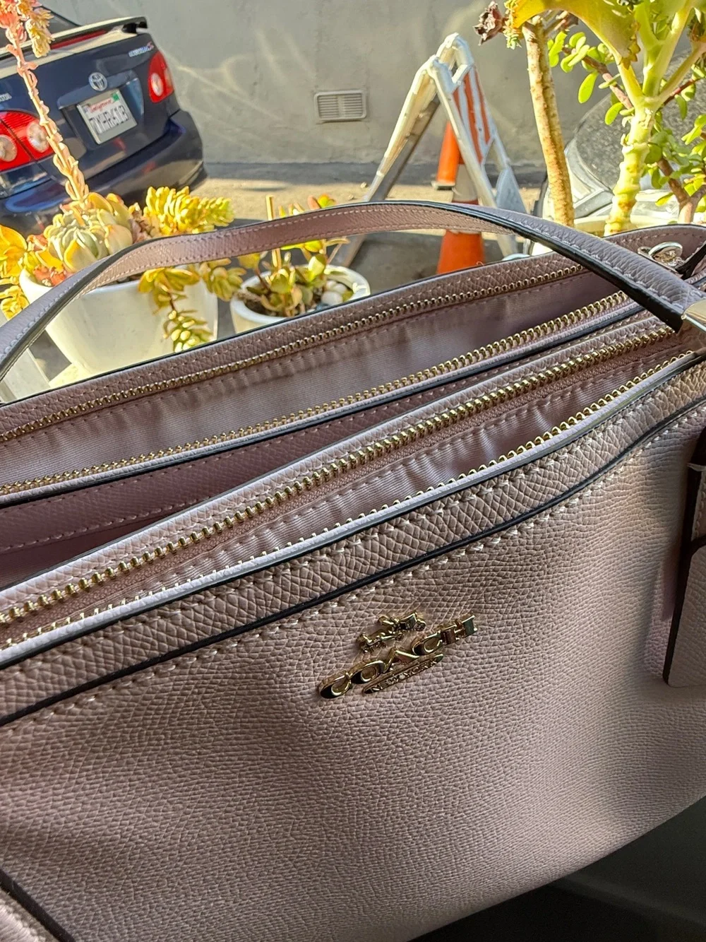 Coach Pink Leather Tote Bag - Coach